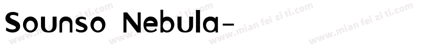 Sounso Nebula字体转换